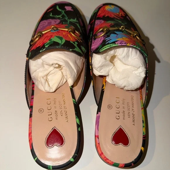 Gucci x Ken Scott Floral Mules - Picture 3 of 5